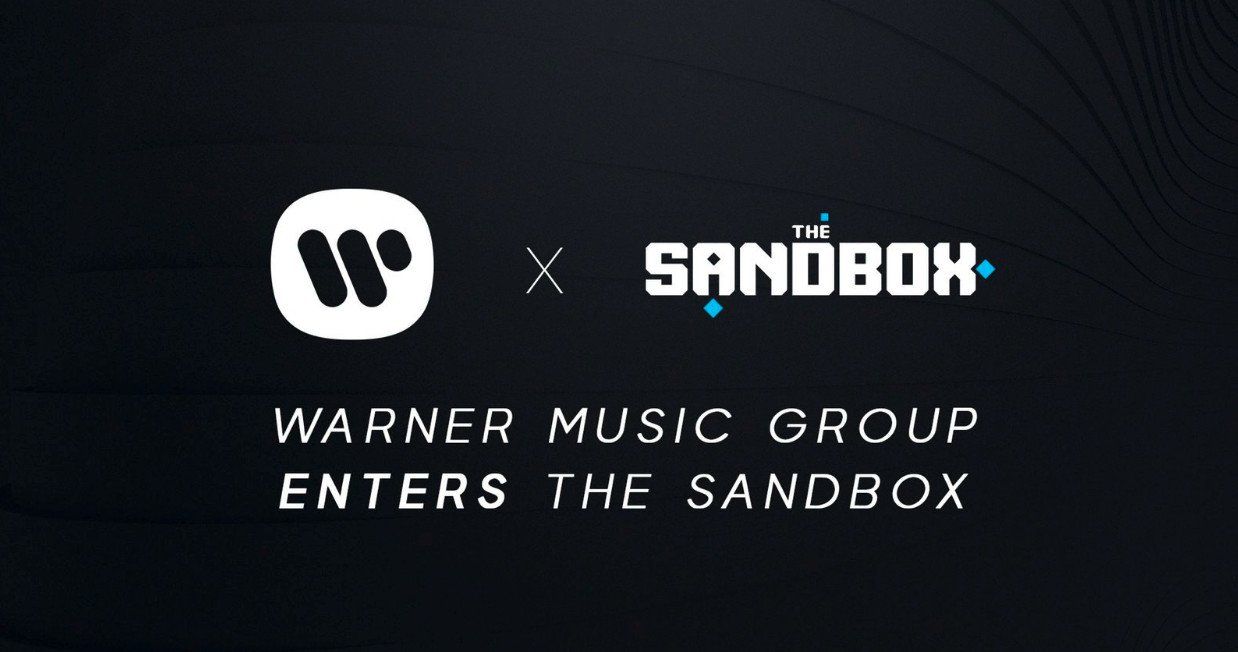 Warner Music Group and The Sandbox logos 