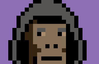 Image of CryptoPunks Ape in hoodie with purple background
