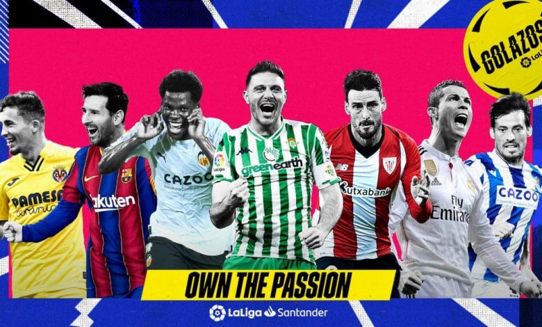 grahic showing 7 of LaLiga's top soccer players