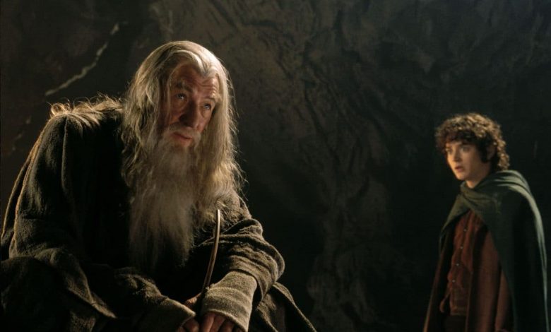 A picture of Gandalf and Frodo from the Lord Of The Rings movies