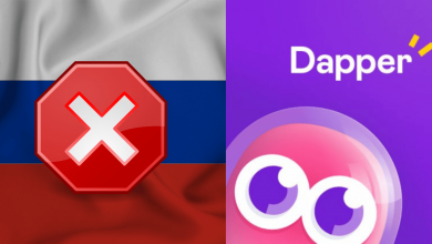 Dapper Labs Logo With Flag of Russia