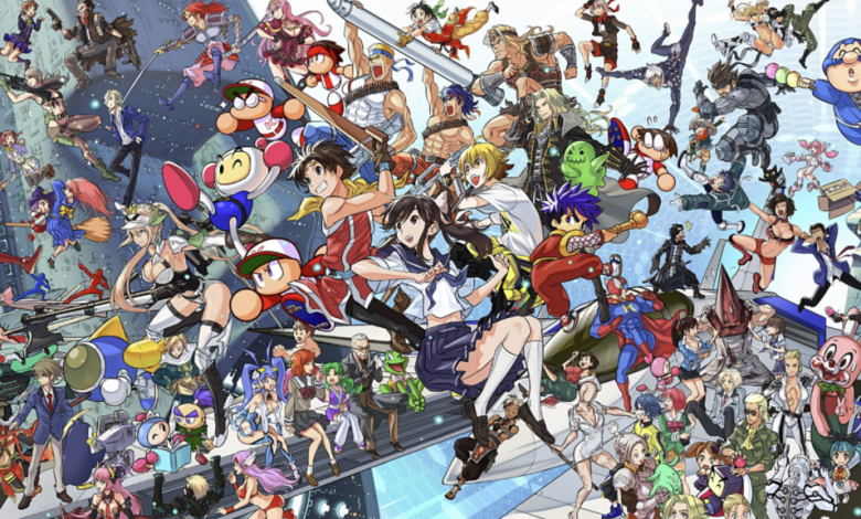 A picture of game Characters from Konami Gaming studios