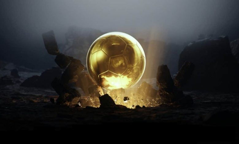 A golden football representing the Ballon d’Or NFT collection