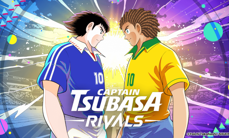 image of the Captain Tsubasa Rivals NFT smartphone game two footballers