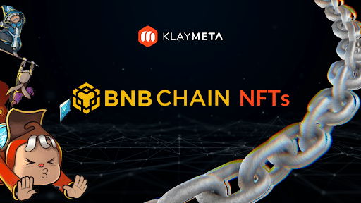 digital poster of the KLAYMETA BNB chain NFTs