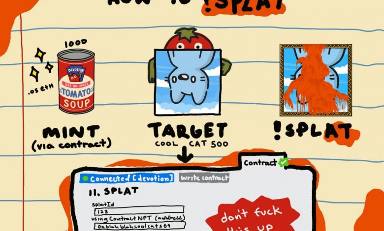 How to splat a cool Cat NFT guide from Devotion x Danny Cole