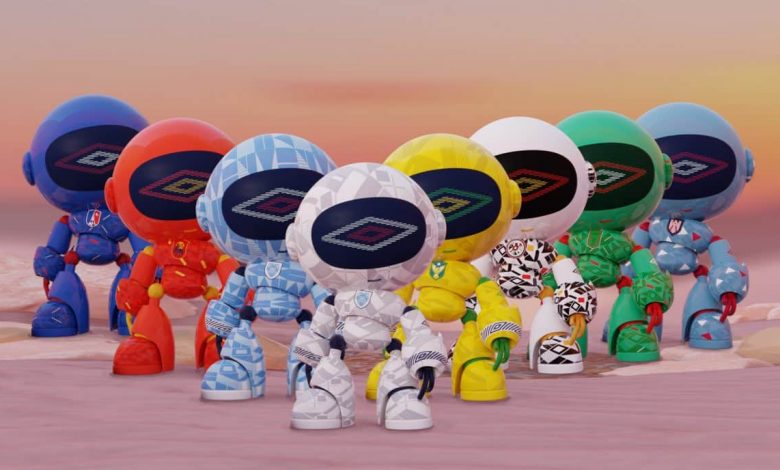Image of the Umbro NFT characters in various colours