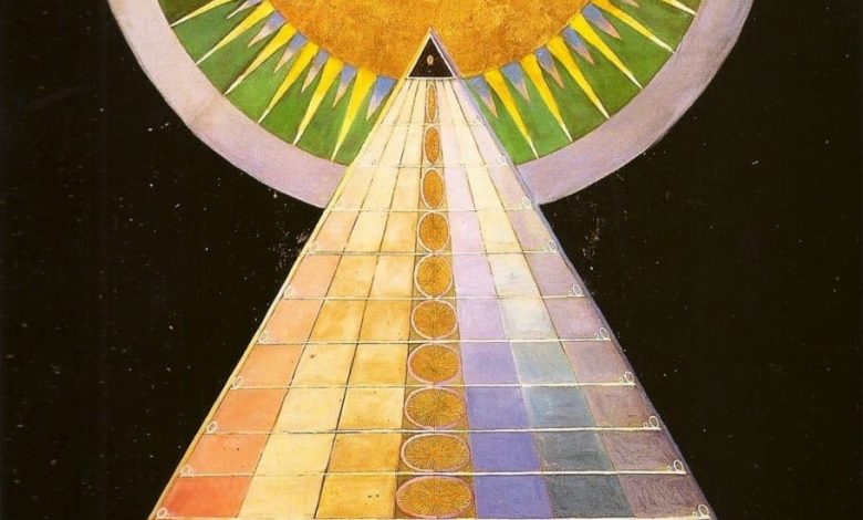 Painting of the Temple by Hilma af Klint