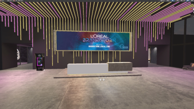 L'Oréal brandstorm digital image from the competition's metaverse location entry