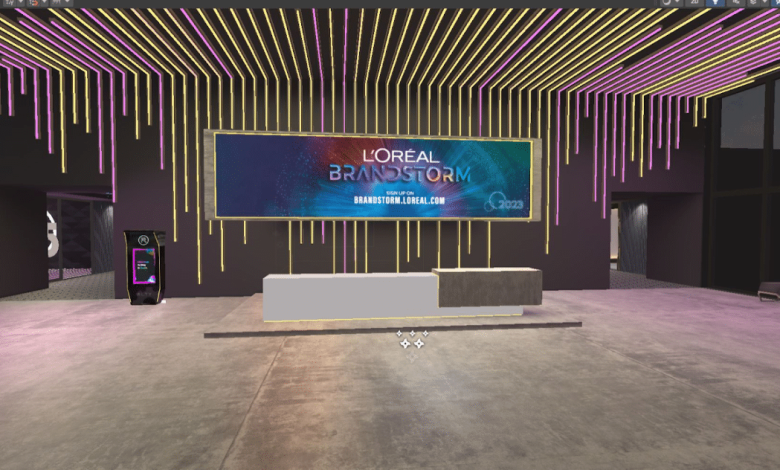 L'Oréal brandstorm digital image from the competition's metaverse location entry