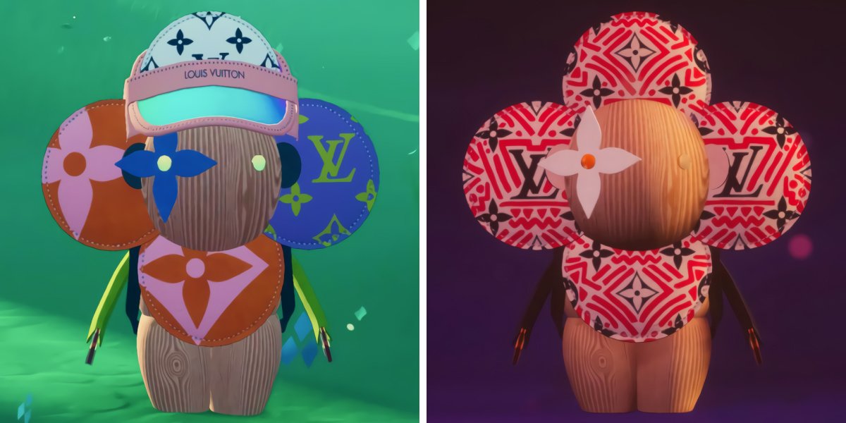 image of two digital mascots from the Louis Vuitton NFT collection