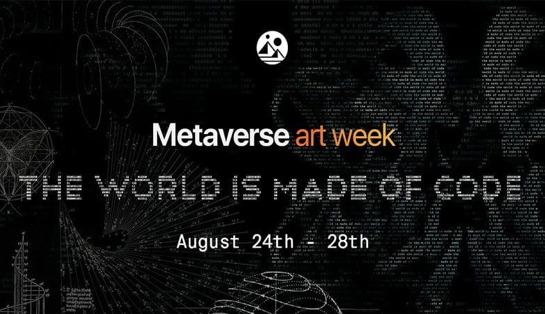 poster of decentraland metaverse art week