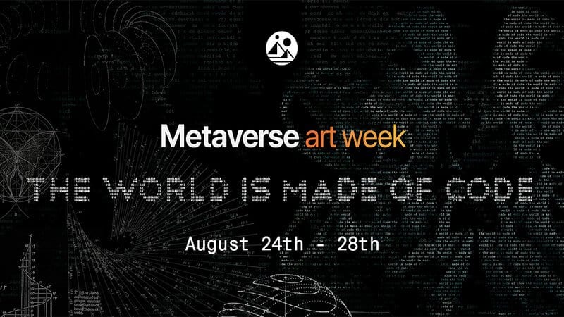 poster of decentraland metaverse art week