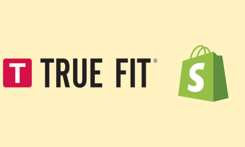 true fit and shopify logos, implying their latest collaboration for AI integration